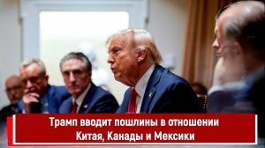 Трамп вводит пошлины в отношении Китая, Канады и Мексики