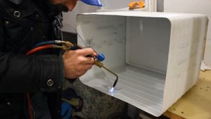 Курсы холодильщиков 19. Как запаять алюминиевый испаритель