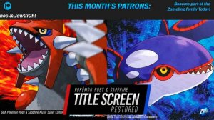 TITLE SCREEN: Restored ► Pokémon Ruby, Sapphire, Emerald