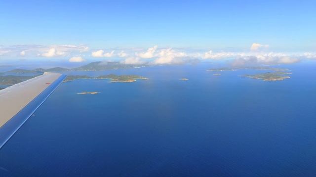 Cruising over the British Virgin Islands