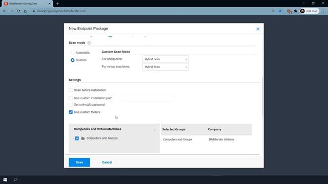 Bitdefender GravityZone - Packages смотреть онлайн