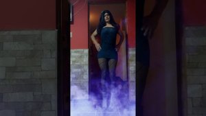 CROSSDRESSER MARYURI IN A BLUE MINI DRESS π₯° crossdressing lifestyle
