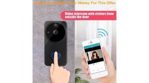 Slide Smart Visual Doorbell Peephole Viewer Wifi PIR Night Vision Security Electronic Door Eye UY8