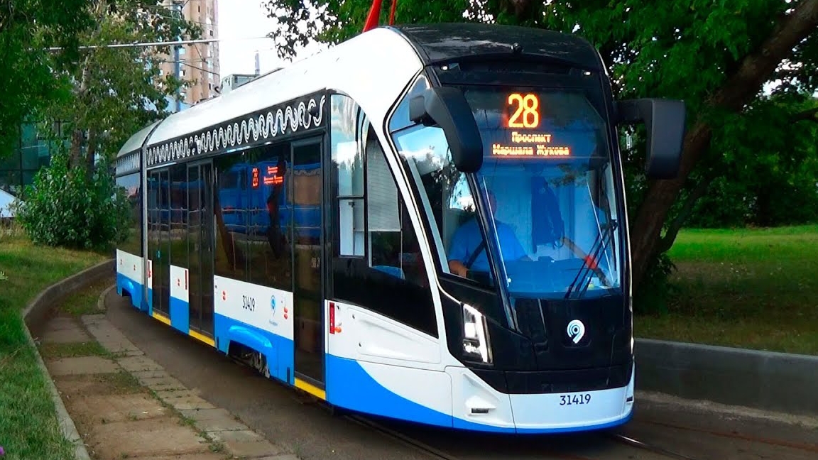 поездка на трамвае витязь Москва от остановки дрощукинская до остановки улица живописная дом 50 смотреть онлайн