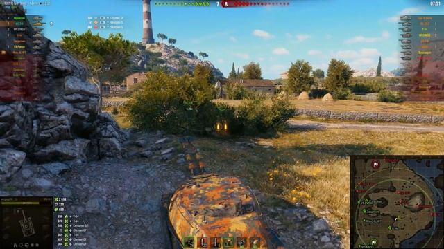 Мир танков. WOT. Бой на ИС-3-II. Взял  8 фрагов и 8.1К урона..