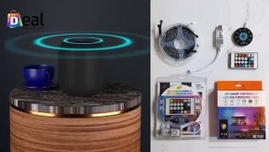 Deal Muster RGB LED Audio Recognition Fireworks Light With App and Remote Control