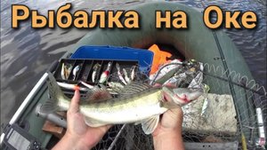 Рыбалка на реке Ока, судак,щука на троллинг,разловил новые воблера