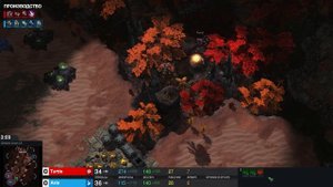 StarCraft II Turtle (глиняные ножки) игрок 13 уровня, опять сбежал от своего соперника!