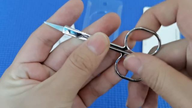 Lameila Beauty Tool Nose Hair Pointed Stainless Steel Eyebrow Scissors for Women A0410 смотреть онлайн