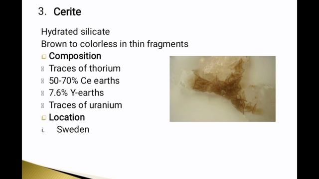 Rare earth minerals|| Classification of rare earths || Inorganic chemistry|| Minerals