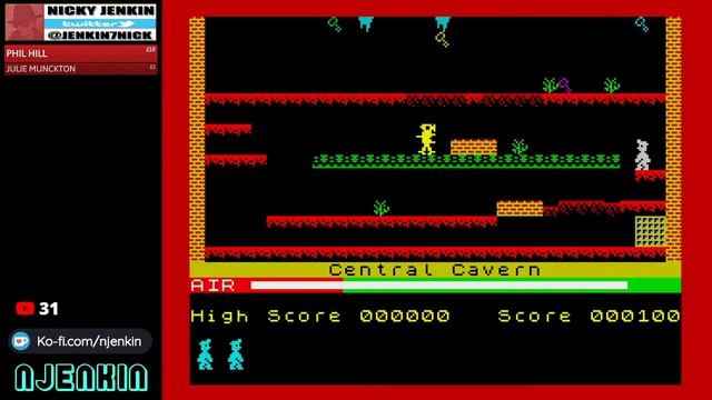 Njenkin Live Stream - The Monday Night ZX Spectrum Stream - Testing - Now in 720p !!!