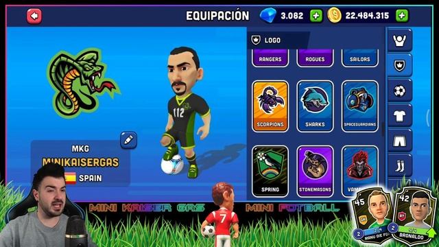 MINI FOOTBALL - EQUIPO de JUGADORES LEGENDARIOS  MKG -Mini Kaiser Gas