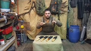 Видео от клиента ,Ножи с клинками от Горшкова Андрея из стали Х12МФ