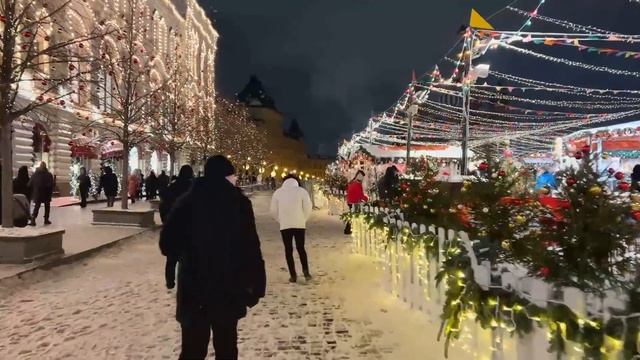 ПРЕДНОВОГОДНЯЯ МОСКВА 2025 | ВЕЧЕРНЯЯ ПРОГУЛКА смотреть онлайн