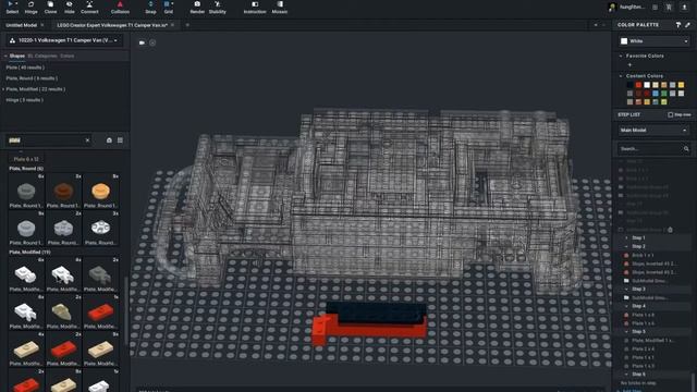 LEGO Creator Expert Volkswagen T1 Camper Van Speed Build смотреть онлайн