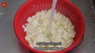 ជ្រក់ខ្ទឹមសស្អាតមិនខៀវ || How to make pickled garlic without turning green