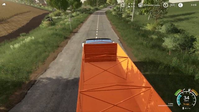 Совхоз Рассвет уборка 1. Прохождение FS19. смотреть онлайн