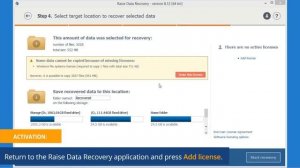 Raise Data Recovery: Activating licenses
