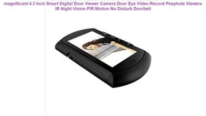magnificant 4.3 Inch Smart Digital Door Viewer Camera Door Eye Video R