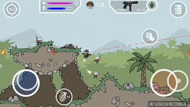 How to play Mini Militia survival Without Sarge | Best tricks смотреть онлайн