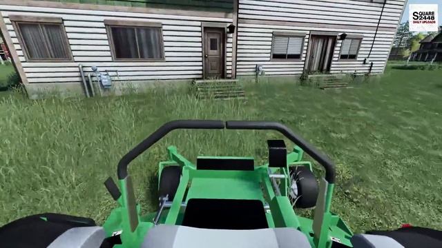 Mowing Lawns With Bobcat 72 Inch Mower | New Bagger | Chevy 2500HD Regular Cab | Lawn Care | FS19 смотреть онлайн