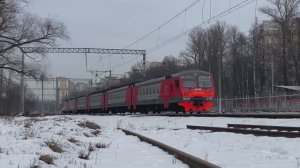 Электропоезд ЭД4М-0376, станция Новая Деревня