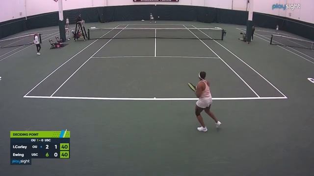 (57)Ivana Corley v. (18)Salma Ewing - Singles - USC v. OU смотреть онлайн