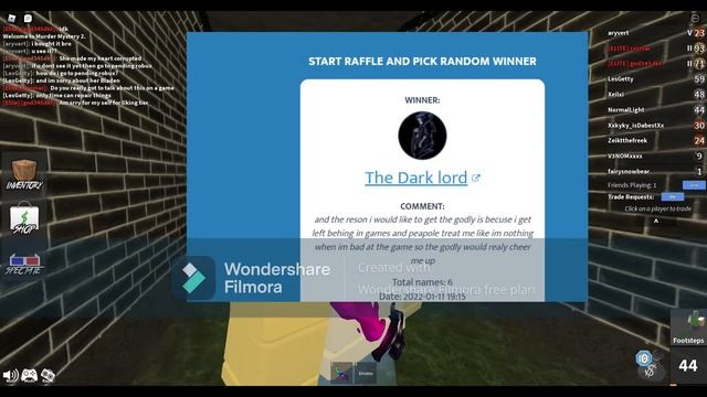 mm2 giveaway winner смотреть онлайн