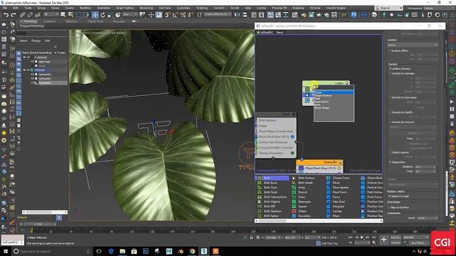 DYNAMIC VEGETATION & LEAFES CLOTH SIMULATION - TYFLOW TUTORIALS