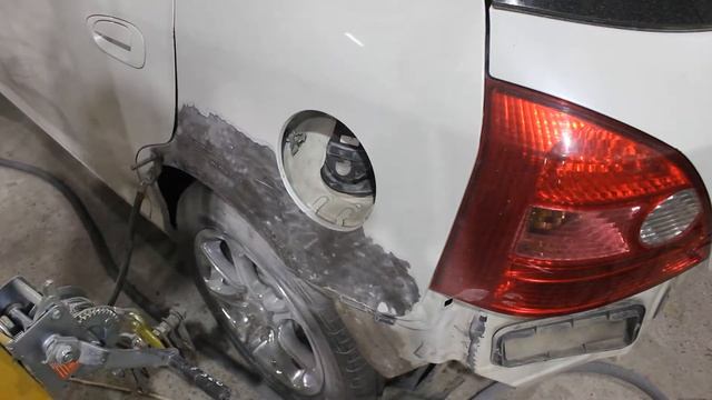 Honda Civic - покраска и ремонт крыла, 5 двери и заднего бампера. смотреть онлайн