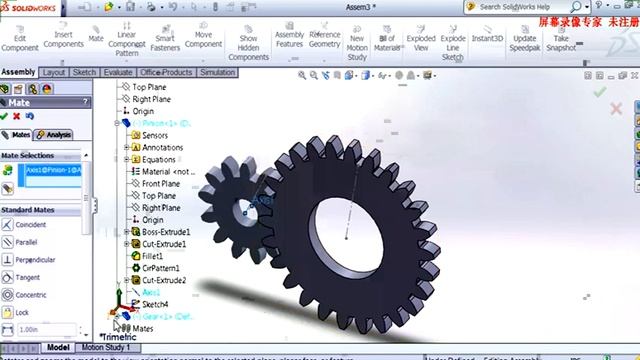 solidworks 201 | Proper Gear Assembly | solidworks tutorial descargar