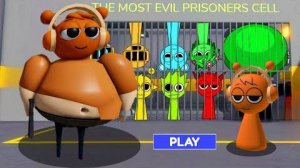 Sprunki Oren играл Sprunki Barrunki Prison Run Obby в ROBLOX | Incredibox Sprunki