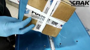 Стреппинг машина полуавтоматическая Упаковка стреппинг лентой коробки разных размеров