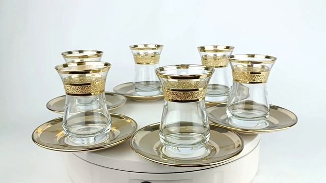 Подарочный чайный набор PROMSIZ УЛЬТРА - Чашка Армуд 160 мл, 6 шт./ Блюдце d=130 мм, 6 шт.
