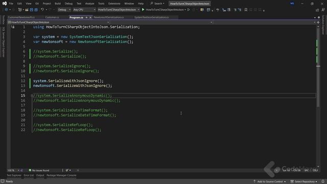 Convert a C# Object to JSON Using System.Text.JSON and Newtonsoft.JSON with Different Options