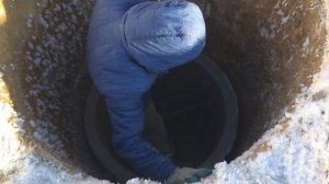 Копка колодца, установка колец