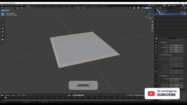 How to Make a Cushion Simulation and Using Fabrics Textures in Blender | Blender Tutorials |