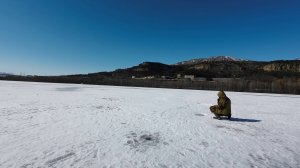 Кисловодск. Ледяная прогулка в первый весенний день на Новое озеро и на рыбалку в рыбный магазин.