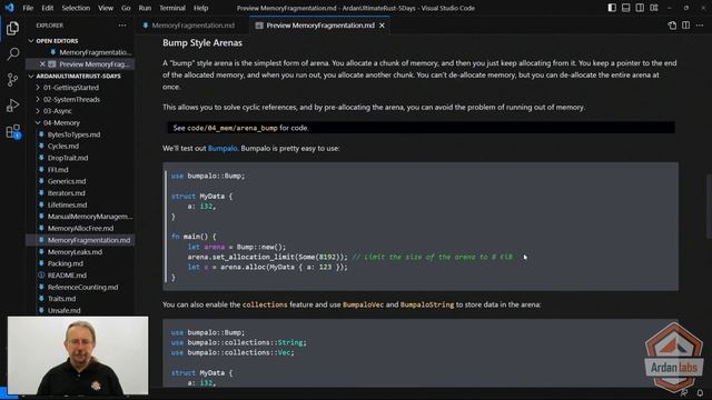 4.10 - Memory Fragmentation, Allocators and Arenas