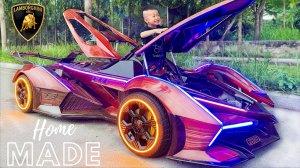 Мужик собрал Ламборгини за 96 дней для своего сына | Lamborghini Vision GT | Домашняя сборка