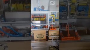 Автомат упаковщик бутылок в формируемые короба 1л.