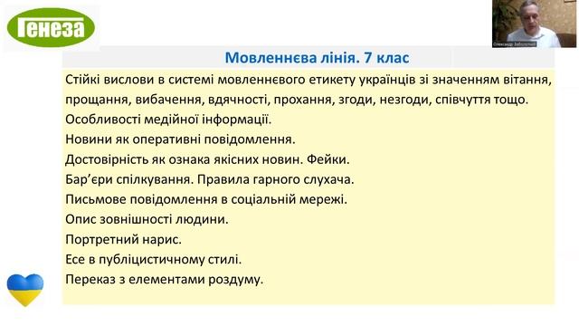 «Українська мова». 7 клас. Авт. Заболотний О. В., Заболотний В. В. смотреть онлайн