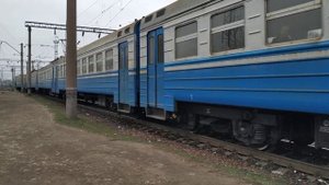 Электричка ЭР1 - 241 и быдло бригада