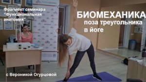 БИОМЕХАНИКА Уттхита Триконасана — поза треугольника в йоге