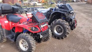 Размер самодельного квадроцикла LUNA относительно заводского 500кубового