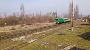тепловоз ту2-034 із відреставрірованими вагончиками