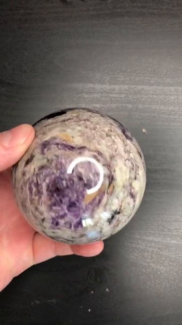Charoite Stone sphere | Шар из камня Чароит смотреть онлайн