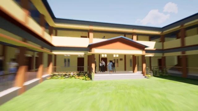 3D School Building_ Revit+Twinmotion Rendering