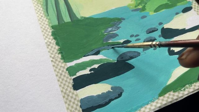 Cozy Forest Painting With Jelly Gouache / Relaxing Art Video / Paint With Me🌿 смотреть онлайн