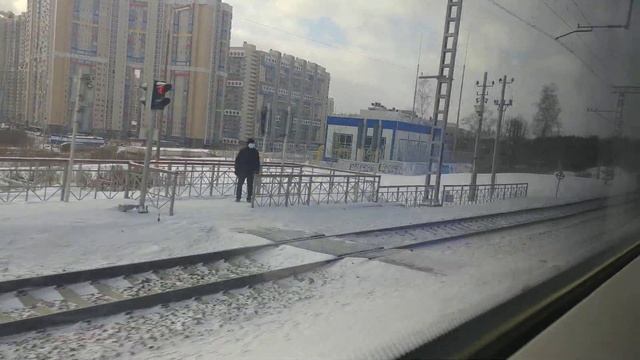 Волоколамская -Пенягино на электропоезде ЭС2Г-118 Ласточка, D2 смотреть онлайн